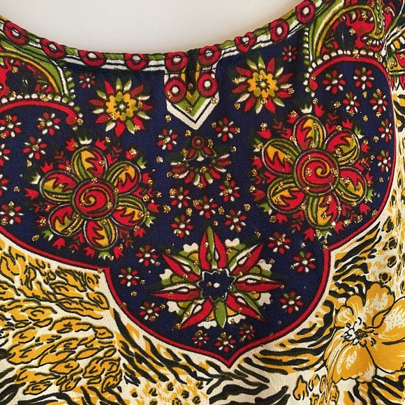 Sante Classics Floral Boho Maxi Dress Kaftan - Picture 6 of 8